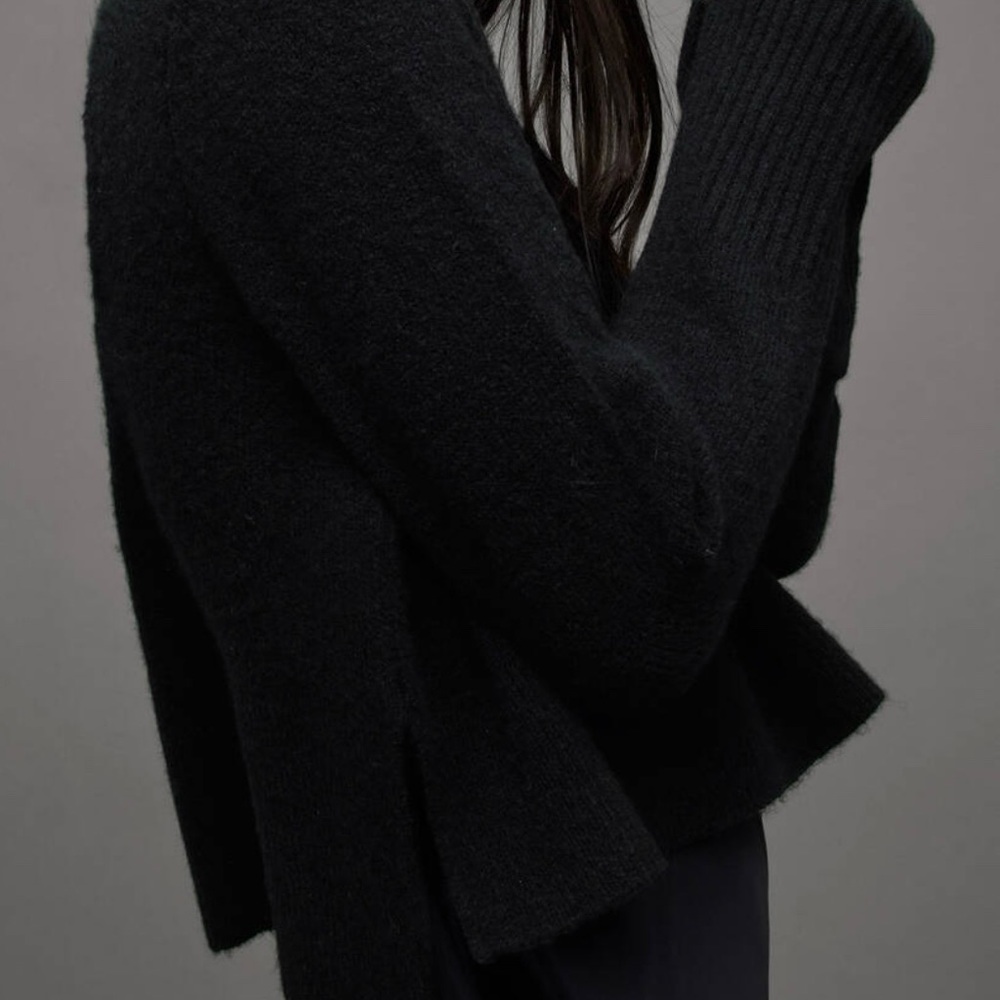 AllSaints Black Crew Neck Sweater - Picture 4 of 10